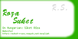 roza suket business card
